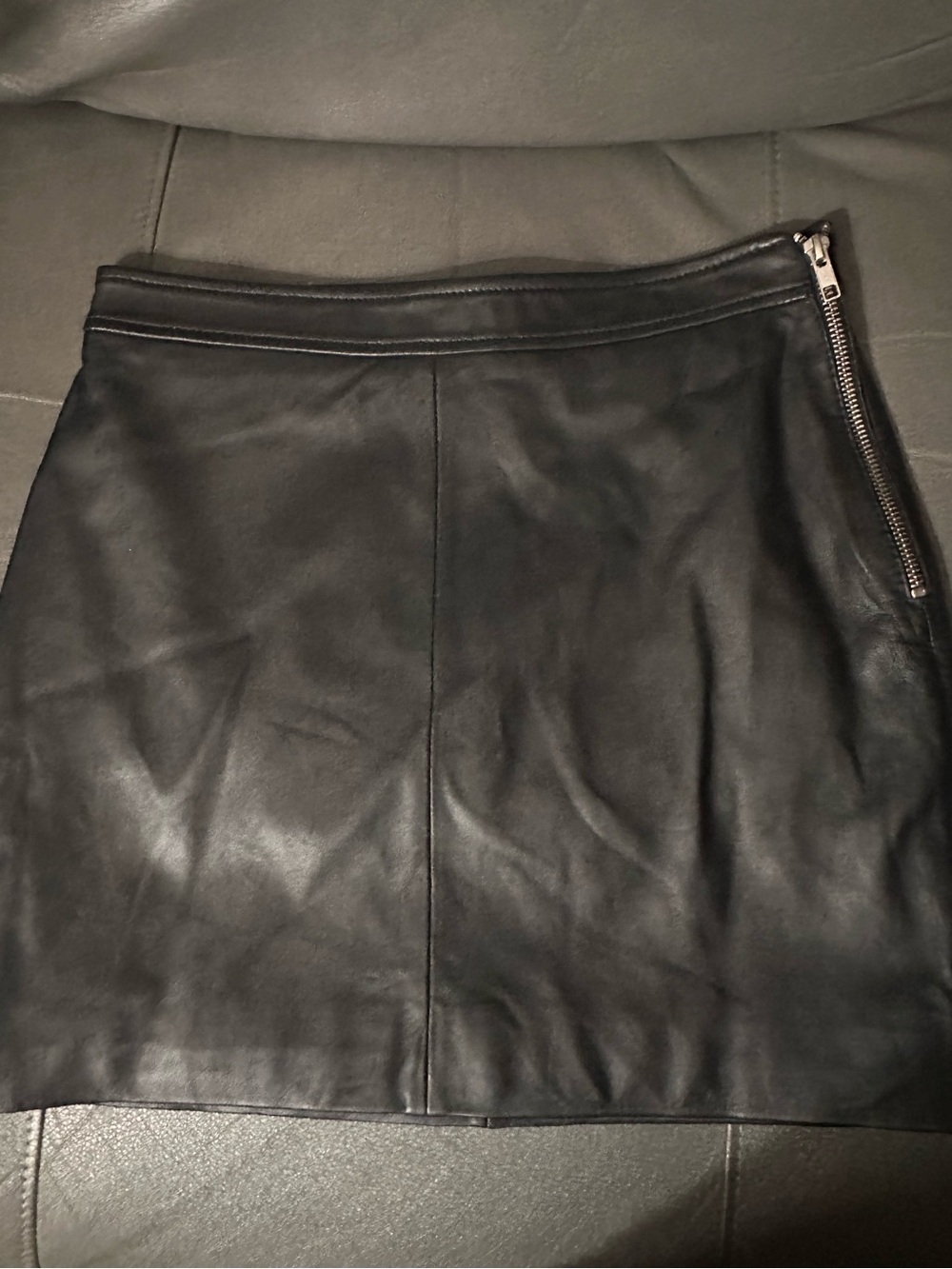 Lab Lamb Leather Skirt
